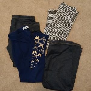 4 pair of girls leggings
